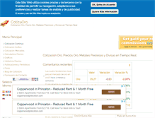 Tablet Screenshot of cotizaoro.com